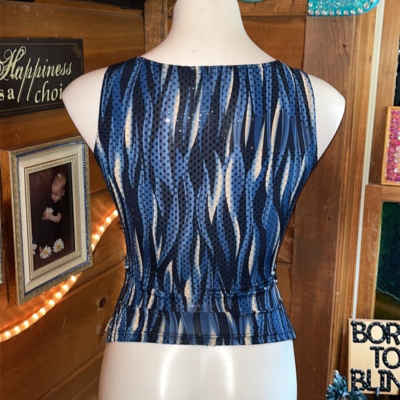 $45 A. Byer Beautiful dramatic color Tank top Jr S - Picture 5 of 12